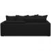 Sofá Retrátil Reclinável Para Sala de Estar Living 215cm Vêneto F04 Veludo Preto - Lyam Decor