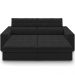 Sofá Retrátil Reclinável Para Sala de Estar Living 218cm Clara M03 Veludo Preto - Lyam Decor