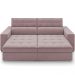 Sofá Retrátil Reclinável Para Sala de Estar Living 218cm Clara M03 Veludo Rosê - Lyam Decor