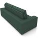 Sofá Retrátil Reclinável Para Sala de Estar Living 218cm Clara M03 Veludo Verde Musgo - Lyam Decor