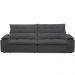 Sofá Retrátil Reclinável Para Sala de Estar Living 230cm Ártico F04 Bouclê Grafite - Lyam Decor