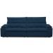 Sofá Retrátil Reclinável Para Sala de Estar Living 230cm Ártico F04 Veludo Azul - Lyam Decor
