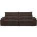 Sofá Retrátil Reclinável Para Sala de Estar Living 230cm Ártico F04 Veludo Marrom - Lyam Decor