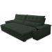 Sofá Retrátil Reclinável Para Sala de Estar Living 230cm Ártico F04 Veludo Verde - Lyam Decor