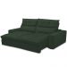 Sofá Retrátil Reclinável Para Sala de Estar Living 230cm Dimas F04 Veludo Verde - Lyam Decor