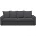 Sofá Retrátil Reclinável Para Sala de Estar Living 235cm Vêneto F04 Bouclê Grafite - Lyam Decor