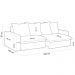 Sofá Retrátil Reclinável Para Sala de Estar Living 235cm Vêneto F04 Bouclê Grafite - Lyam Decor