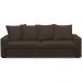 Sofá Retrátil Reclinável Para Sala de Estar Living 235cm Vêneto F04 Veludo Marrom - Lyam Decor