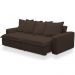 Sofá Retrátil Reclinável Para Sala de Estar Living 235cm Vêneto F04 Veludo Marrom - Lyam Decor