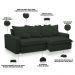 Sofá Retrátil Reclinável Para Sala de Estar Living 235cm Vêneto F04 Veludo Verde - Lyam Decor