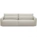 Sofá Retrátil Reclinável Para Sala de Estar Living 240cm Sevilha F04 Veludo Bege - Lyam Decor