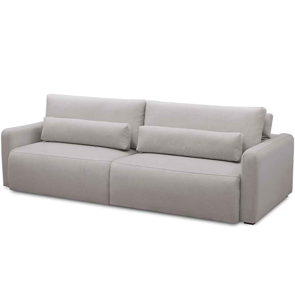 Sofá Retrátil Reclinável Para Sala de Estar Living 240cm Sevilha F04 Veludo Cinza - Lyam Decor