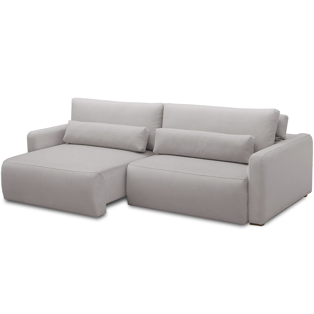 Sofá Retrátil Reclinável Para Sala de Estar Living 240cm Sevilha F04 Veludo Cinza - Lyam Decor