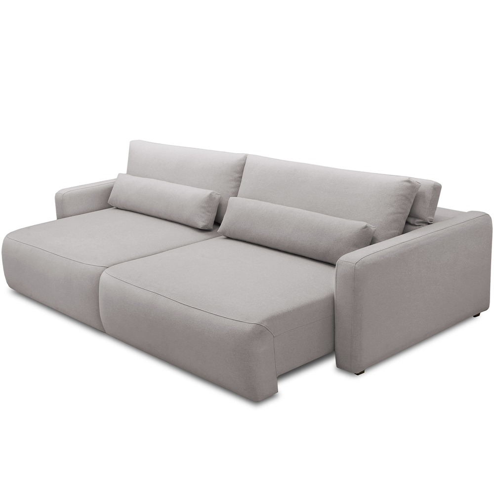 Sofá Retrátil Reclinável Para Sala de Estar Living 240cm Sevilha F04 Veludo Cinza - Lyam Decor