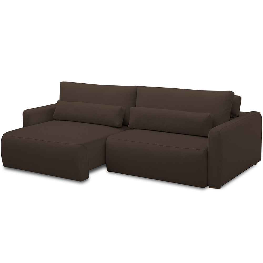 Sofá Retrátil Reclinável Para Sala de Estar Living 240cm Sevilha F04 Veludo Marrom - Lyam Decor