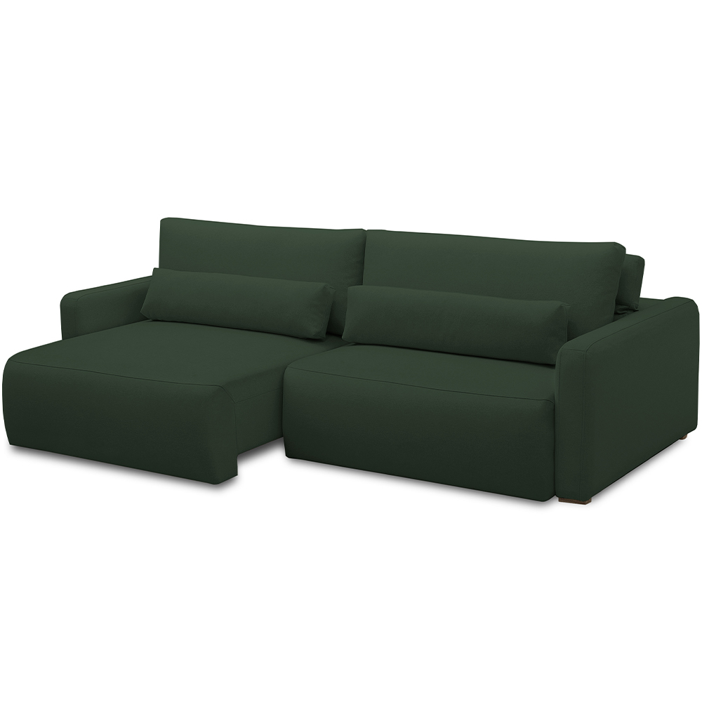 Sofá Retrátil Reclinável Para Sala de Estar Living 240cm Sevilha F04 Veludo Verde - Lyam Decor