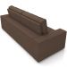 Sofá Retrátil Reclinável Para Sala de Estar Living 246cm Clara M03 Veludo Marrom - Lyam Decor