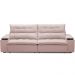 Sofá Retrátil Reclinável Para Sala de Estar Living 250cm Ártico F04 Veludo Rosê - Lyam Decor