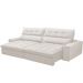 Sofá Retrátil Reclinável Para Sala de Estar Living 250cm Dimas F04 Bouclê Off White - Lyam Decor