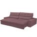 Sofá Retrátil Reclinável Para Sala de Estar Living 250cm Dimas F04 Veludo Lilás - Lyam Decor