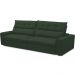 Sofá Retrátil Reclinável Para Sala de Estar Living 250cm Dimas F04 Veludo Verde - Lyam Decor