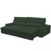 Sofá Retrátil Reclinável Para Sala de Estar Living 250cm Dimas F04 Veludo Verde - Lyam Decor