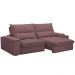 Sofá Retrátil Reclinável Para Sala de Estar Living 250cm Nápoles F04 Veludo Lilás - Lyam Decor