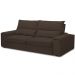 Sofá Retrátil Reclinável Para Sala de Estar Living 250cm Nápoles F04 Veludo Marrom - Lyam Decor