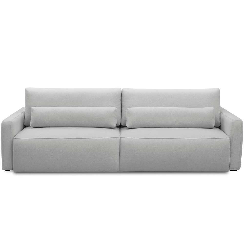 Sofá Retrátil Reclinável Para Sala de Estar Living 270cm Sevilha F04 Bouclê Cinza - Lyam Decor