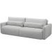Sofá Retrátil Reclinável Para Sala de Estar Living 270cm Sevilha F04 Bouclê Cinza - Lyam Decor