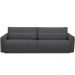 Sofá Retrátil Reclinável Para Sala de Estar Living 270cm Sevilha F04 Bouclê Grafite - Lyam Decor