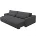 Sofá Retrátil Reclinável Para Sala de Estar Living 270cm Sevilha F04 Bouclê Grafite - Lyam Decor