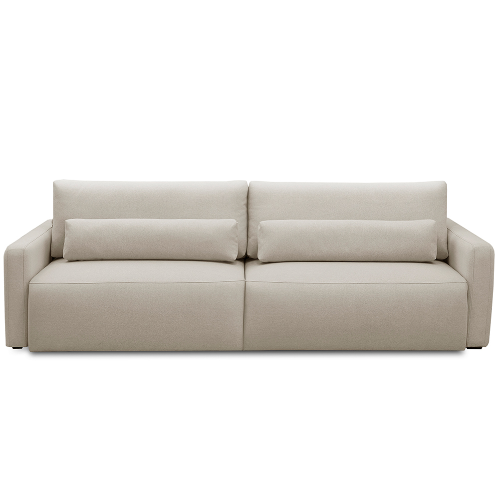 Sofá Retrátil Reclinável Para Sala de Estar Living 270cm Sevilha F04 Linho Bege - Lyam Decor