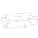 Sofá Retrátil Reclinável Para Sala de Estar Living 270cm Sevilha F04 Linho Bege - Lyam Decor
