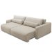 Sofá Retrátil Reclinável Para Sala de Estar Living 270cm Sevilha F04 Linho Bege - Lyam Decor