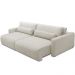Sofá Retrátil Reclinável Para Sala de Estar Living 270cm Sevilha F04 Veludo Bege - Lyam Decor
