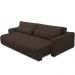 Sofá Retrátil Reclinável Para Sala de Estar Living 270cm Sevilha F04 Veludo Marrom - Lyam Decor