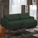 Sofá Retrátil Reclinável Para Sala de Estar Living 270cm Sevilha F04 Veludo Verde - Lyam Decor