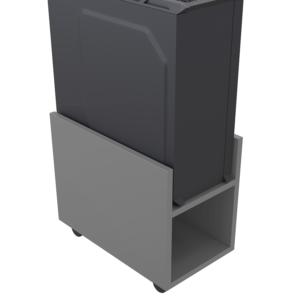 Suporte Para Cpu E Nobreak Com Rodízios Guide L03 Cinza - Lyam