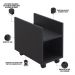 Suporte Para Cpu E Nobreak Com Rodízios Guide L03 Preto - Lyam Decor