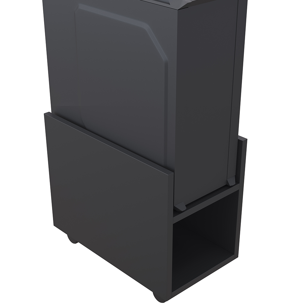 Suporte Para Cpu E Nobreak Com Rodízios Guide L03 Preto - Lyam Decor