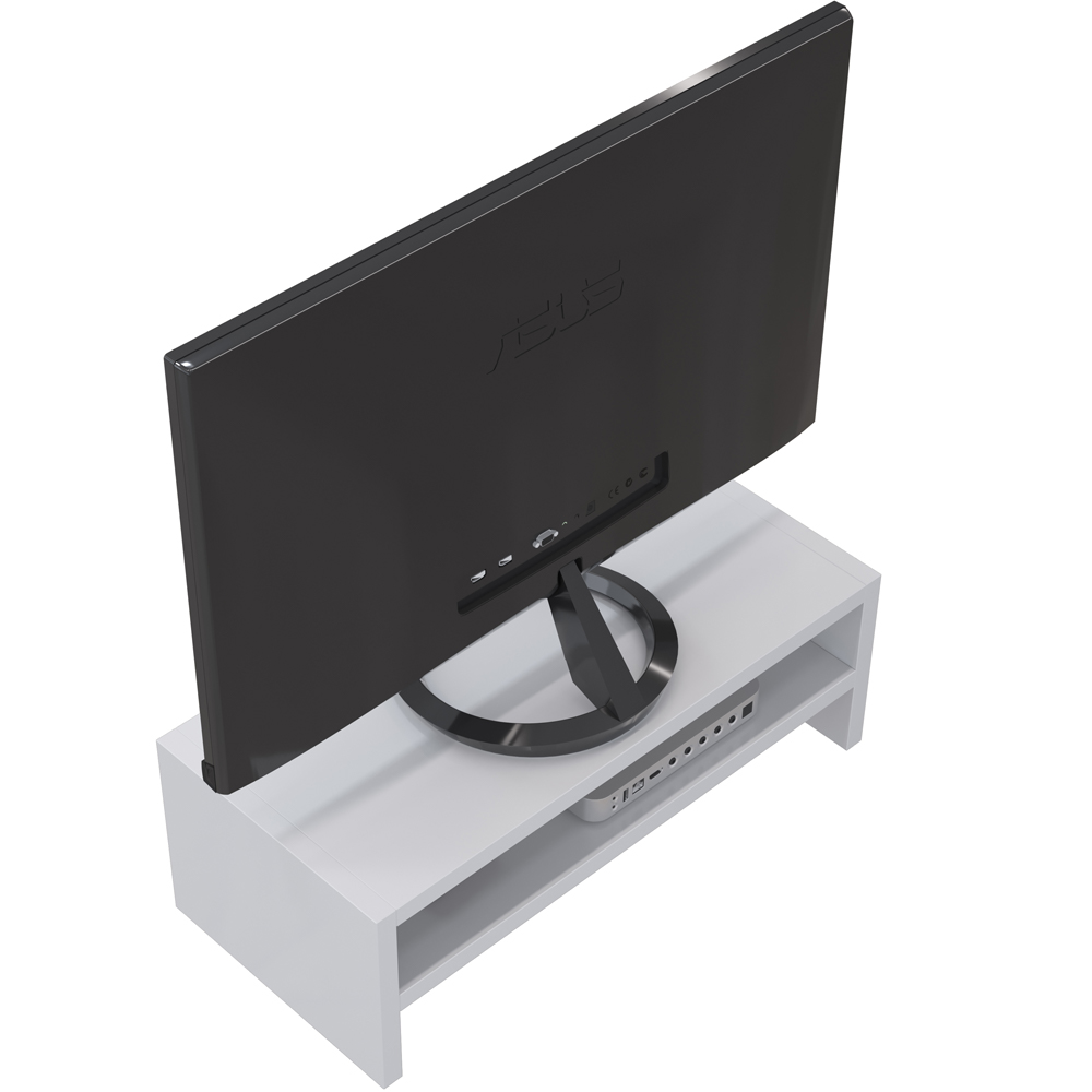 Suporte Para Monitor Stand Home Office Lap 63 cm L03 Branco - Lyam