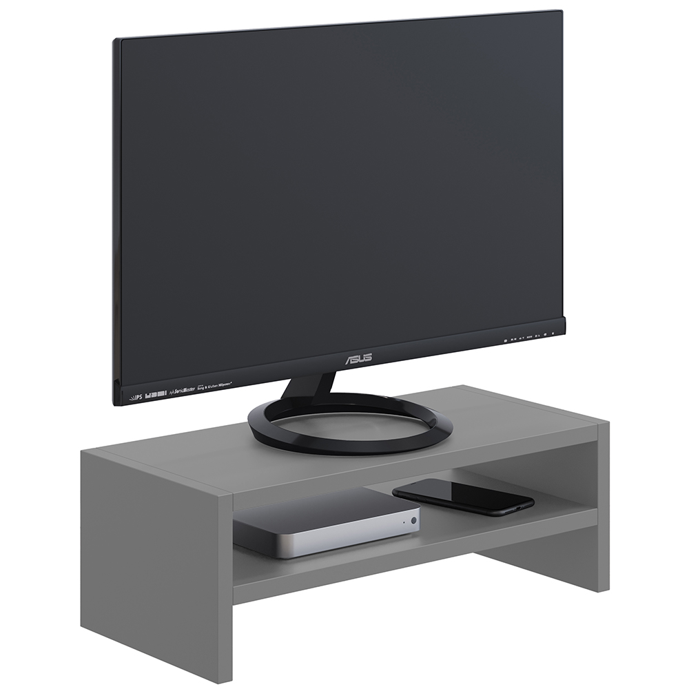 Suporte Para Monitor Stand Home Office Lap L03 Cinza - Lyam Decor