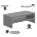 Suporte Para Monitor Stand Home Office Lap L03 Cinza - Lyam Decor