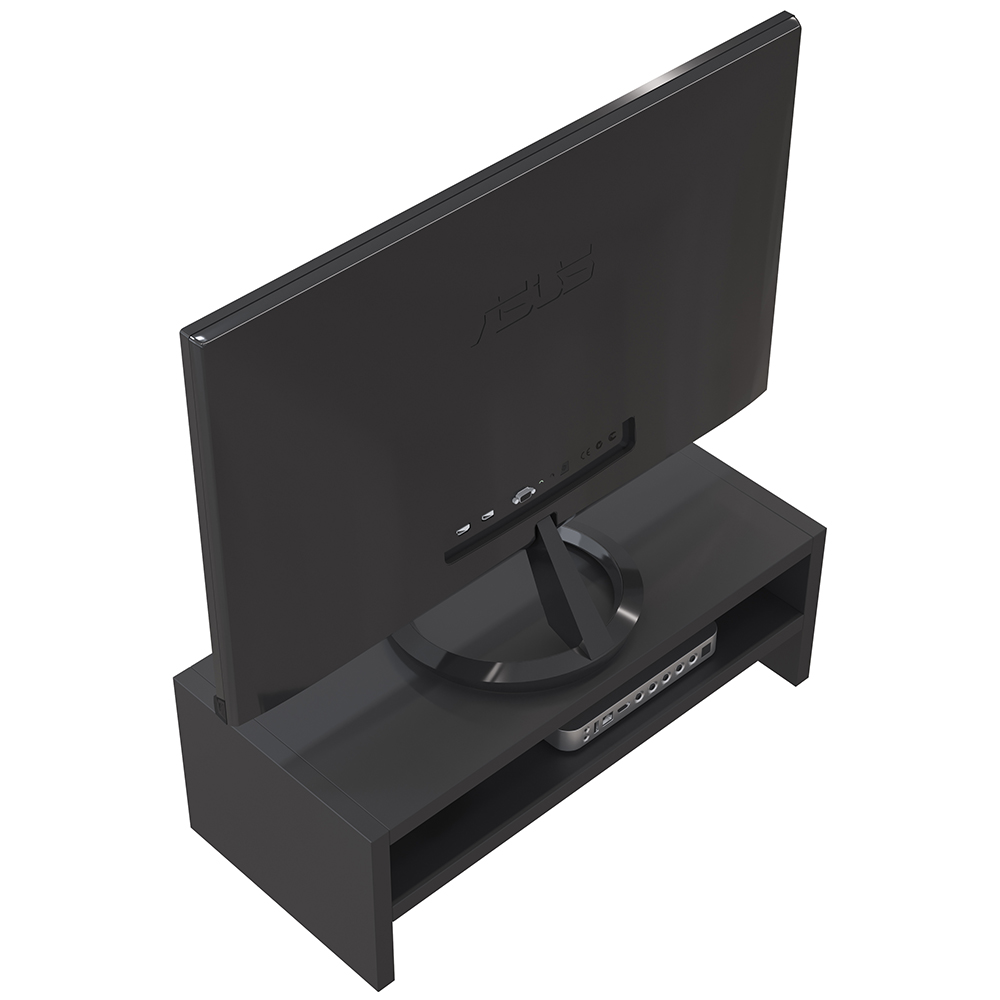 Suporte Para Monitor Stand Home Office Lap L03 Preto - Lyam Decor