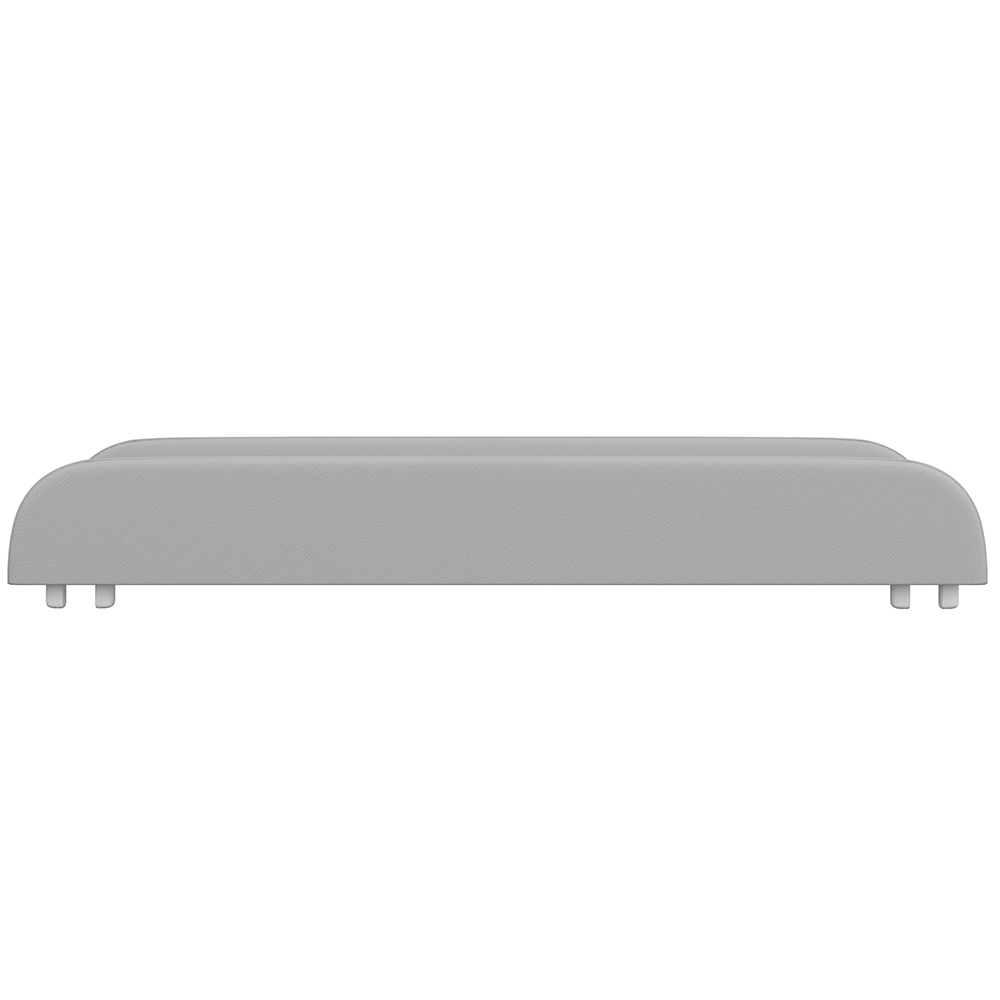 Trocador De Fraldas Almofadado Para Berço P02 Cinza - Lyam Decor