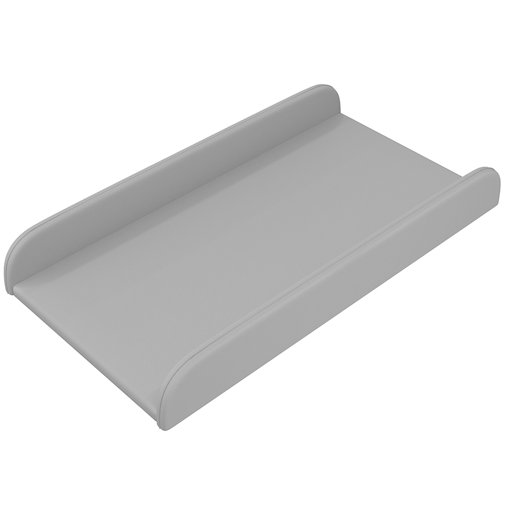 Trocador De Fraldas Almofadado Para Berço P02 Cinza - Lyam Decor