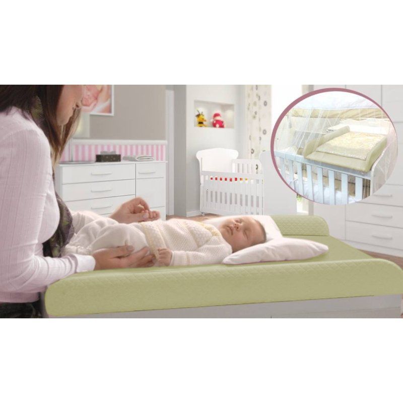 Trocador de Fraldas Almofadado para Berço Corino Bege P02 - Lyam Decor