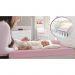 Trocador de Fraldas Almofadado para Berço Corino Rosa P02 - Lyam Decor