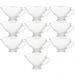10 Molheiras de Cristal Lyor 180ml Alça Servir Azeite Molho